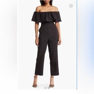 Sam Edelman Black Ruffle Jumpsuit